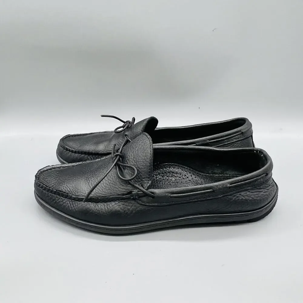 Alden Shoes Mens 10 Black Leather Cape Cod Collection Moc Loafers Casual Comfort